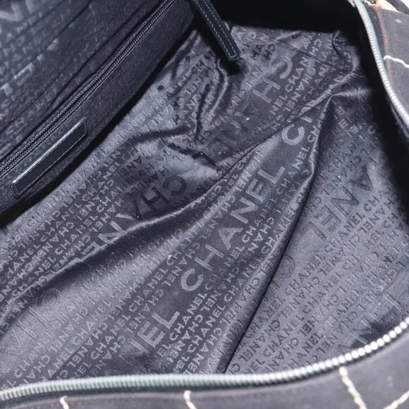 CHANEL Hand Bag Canvas Black CC - Picture 13 of 14